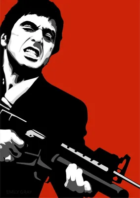 Постер Scarface - Лицо со шрамом | Scarface poster, Scarface, Graphic  poster art