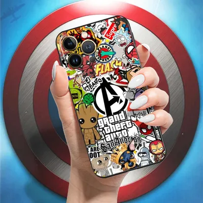 Чехол для телефона с логотипом Marvel для iPhone 11 12 13 Pro 12 13 Mini X  XR XS Max 5 6 7 8 Plus SE 2020 | AliExpress