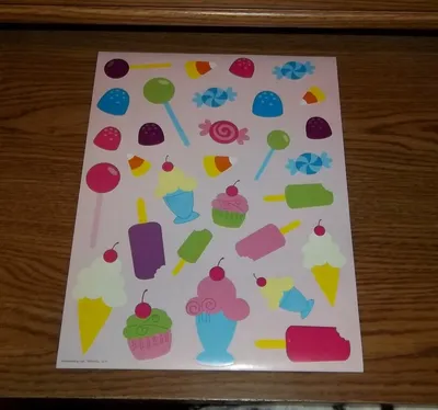 Sweets and treats stickers. Large and small stickers. 25+ stickers! | eBay