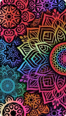 Pin by Kristie on Colorful Wallpapers | Mandala wallpaper, Phone background  patterns, Mandala design art