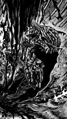 Обои на телефон. Манга: Берсерк. | Sif dark souls, Wallpaper pisicodelico,  Berserk mangá