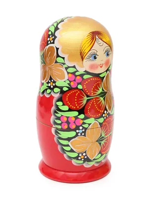 Designocracy Strawberry 5-piece Russian Matreshka Nested Doll | Oriental  Trading