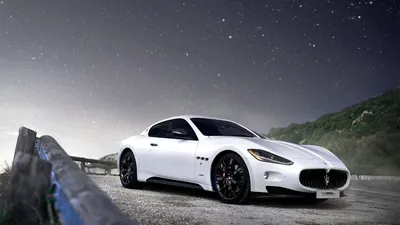 Maserati GranTurismo in white on hd wallpapers from http://www.hotszots.eu/ Maserati/WallpaperBackgroundsMaserati11.htm | Gran turismo, Auto