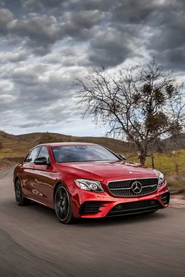 Picture Mercedes-Benz 2017 AMG E 43 4MATIC Red Motion Cars 640x960