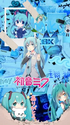 Hatsune Miku wallpaper | Хацунэ мику, Стикер-арт, Милые рисунки