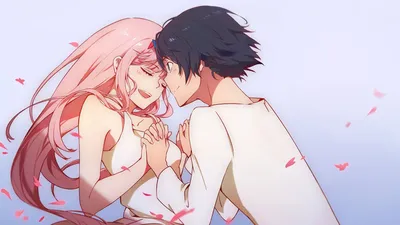 Обои на рабочий стол Zero Two / Зеро Ту и Hiro / Хиро из аниме Darling in  the FranXX / Милый во Франксе, обои для рабочего стола, скачать обои, обои  бесплатно