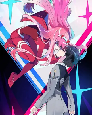 Постер (плакат) Darling in the Franxx (Модульные постеры) - 4 | Милый во  Франксе – Ленбагет