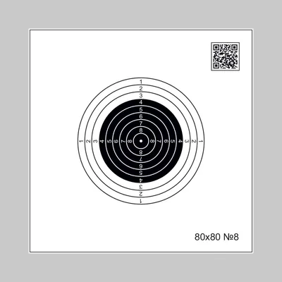 Мишень № 5 размер 500*550 бумага 60гр купить с доставкой