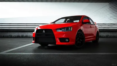 Lancer Mitsubishi evolution x на фоне размытого фото дороги - обои на  телефон