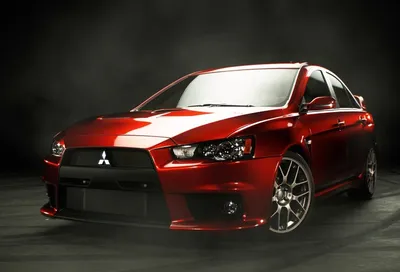 Lancer Mitsubishi evolution x на фоне размытого фото дороги - обои на  телефон