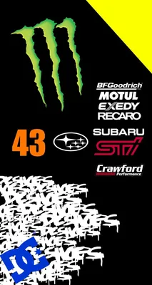 Зеленая заставка Monster Energy на черном фоне - обои на рабочий стол