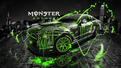 Черный фон monster energy - обои на рабочий стол