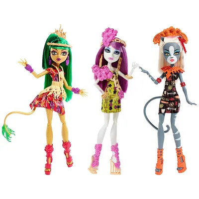 Monster High Mattel Набор 3 кукол - Кошки, Монстр Хай — купить в  интернет-магазине по низкой цене на Яндекс Маркете