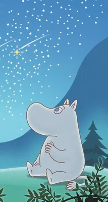 Moomin troll watching stars~~ | Туве янссон, Иллюстрации арт,  Художественные иллюстрации