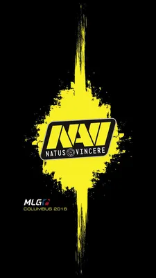 Natus vincere на звездном небе - обои на рабочий стол