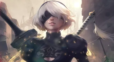 Живые обои Аниме Yorha 2B Godness - Nier Automata скачать бесплатно для  windows