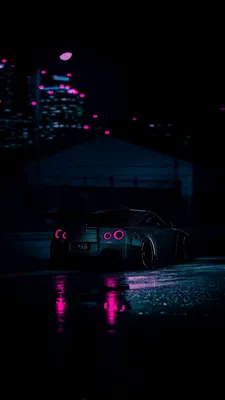 Nissan Skyline R34 tuned with anime styled background | Wallpapers.ai