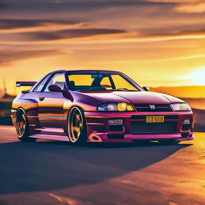 NISSAN SKYLINE SUNSET' Poster by Ziartz Poster | Displate | Nissan skyline,  Best jdm cars, Nissan