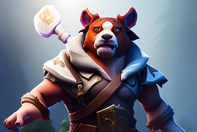 Банан из Fortnite против Pudge из DOTA 2 | Wallpapers.ai