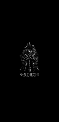 The throne games. Black and white wallpaper for the QuadHD phone displays.