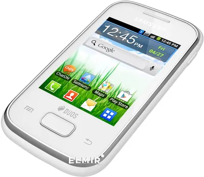 Мобильный телефон Samsung S5302 Galaxy Pocket Duos White (GT-S5302ZWASEK)  купить | ELMIR - цена, отзывы, характеристики