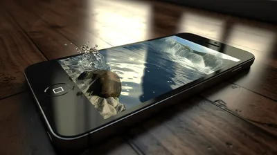 эффект водопада Iphone 5s видео, 3d картинки айфон фон картинки и Фото для  бесплатной загрузки