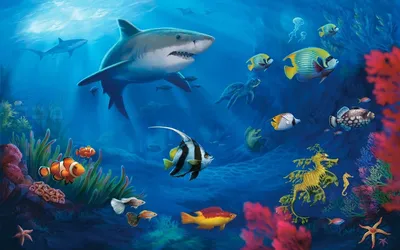 Подводный мир жить - обои на телефон бесплатно. | Underwater wallpaper,  Fish wallpaper, Live fish wallpaper