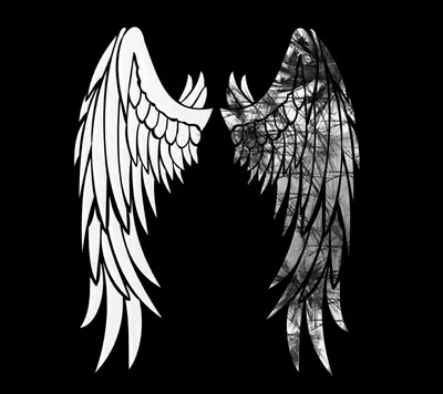 Angel Wings Simple Wallpaper | Angel wings iphone wallpaper, Black wallpaper,  Wings wallpaper