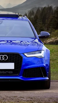 Audi rs6, audi, car, gray, front view, HD phone wallpaper | Peakpx