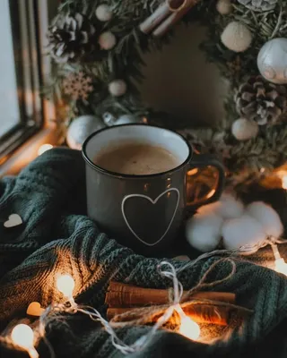 Уютный кофе☕ | Tea wallpaper, Christmas collage, Christmas wallpaper