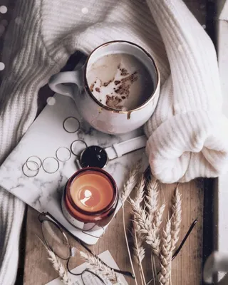 Flatlay, autumn mood and feels | Кофе, Васи, Обои для телефона