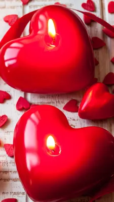 Image Valentine's Day Heart Candles Many 1080x1920