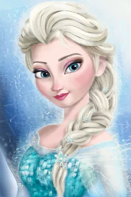 Обои на рабочий стол Elsa / Эльза с белой лошадью из мультфильма Frozen 2 /  Холодное сердце 2, by Liang Xing, обои для рабочего стола, скачать обои,  обои бесплатно