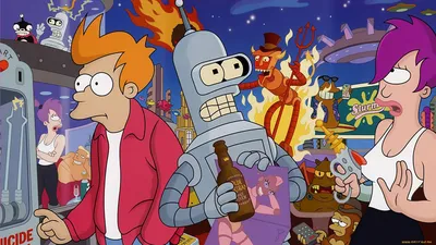 Futurama Fry, bender, color, sitcom, HD phone wallpaper | Peakpx