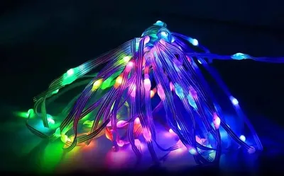 ᐉ Гирлянда RGB цветная гирлянда с управлением с телефона 5 м 50 Led (134)