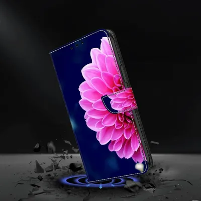 Для Huawei P30 Lite Crystal 3D противоударный защитный кожаный чехол для  телефона (розовые лепестки)