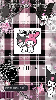 Hellokitty goth wallpaper~|| | Hello kitty iphone wallpaper, My melody  wallpaper, Hello kitty backgrounds