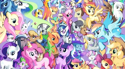 Купить постер (плакат) My Little Pony на стену для интерьера (артикул  105079)