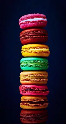 A picture from Kefir: https://kefirapp.com/c/1336968 | Macaroon wallpaper,  Food wallpaper, Rainbow food