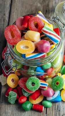 Photos Sweet Jelly Candies Candy Marmalade Jar Food Sweets 1080x1920