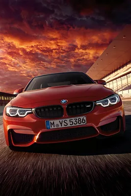 Wallpaper BMW F82 Coupe Red driving Front automobile 640x960