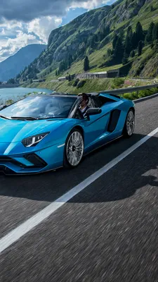 Обои для рабочего стола Ламборгини 2017-18 Aventador S 1080x1920