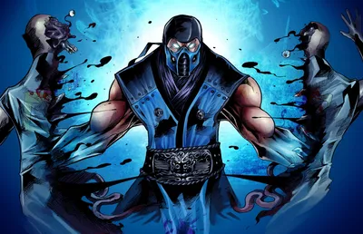 Живые обои Sub-zero Mortal Kombat / персонализация интерфейса