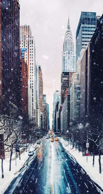 NYC in the Snow | New york wallpaper, Winter in new york, City wallpaper