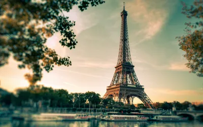 Pictures Paris Eiffel Tower France Sunrises and sunsets 640x960