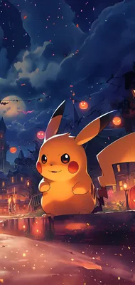 PIKACHU HALLOWEEN WALLPAPER HD - HeroWall Backgrounds