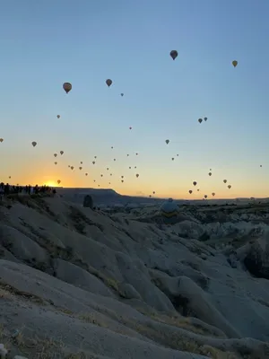 Рассвет в горах 🏔️ кападокия 🇹🇷 воздушные шары 🎈 | Воздушные шары,  Рассвет, Природа