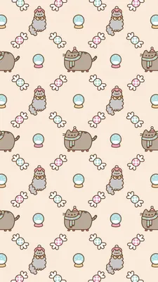 Новогодние обои с котом Пушином на телефон | Fondos de pantalla de gatos,  Fondos de pantalla de invierno, Imagenes de pusheen