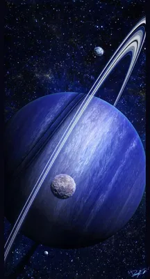 Saturn... in blue | Space and astronomy, Planets, Planets wallpaper