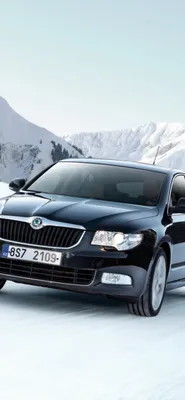 Картинка Skoda Универсал Superb белые Автомобили 640x960